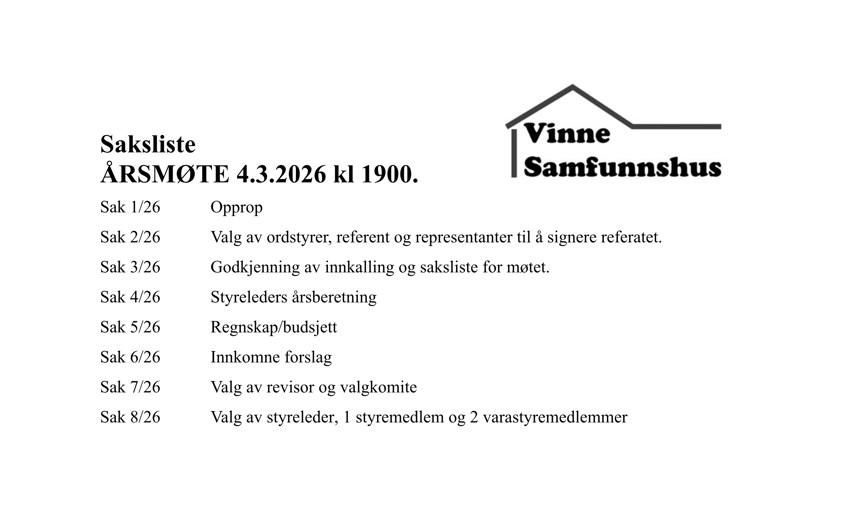 Årsmøte 2026